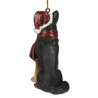 3.5" German Shepard Holiday Dog Ornament