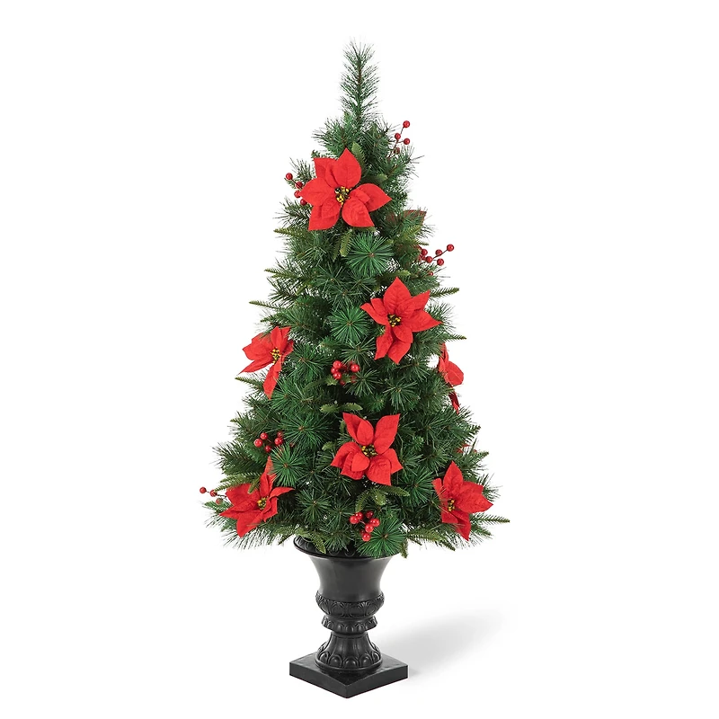 4ft. Pre-Lit Pine Artificial Christmas Porch Tree