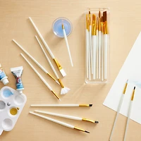 9 Packs: 18 ct. (162 total) Variety Taklon Brush Super Value Pack by Craft Smart®