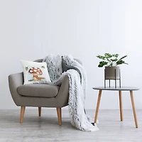 Stupell Industries Happy Mushroom in Scarf Decorative Printed Throw Pillow