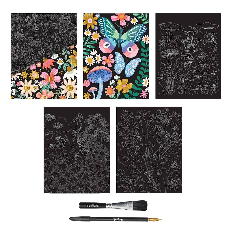 Brea Reese™ 9" x 12" Spring Sightings Scratch Art Paper Pad