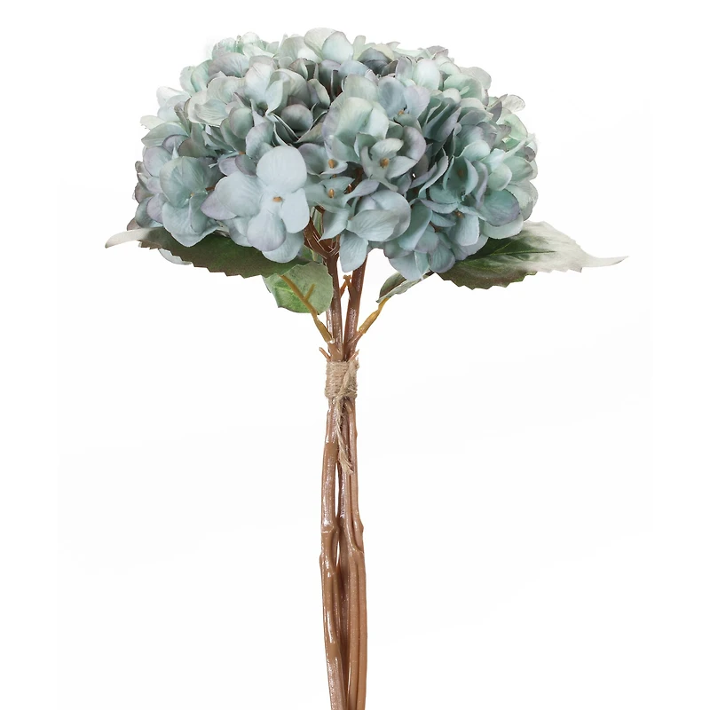14.5" Soft Blue Hydrangea Floral Bundles, 12ct.
