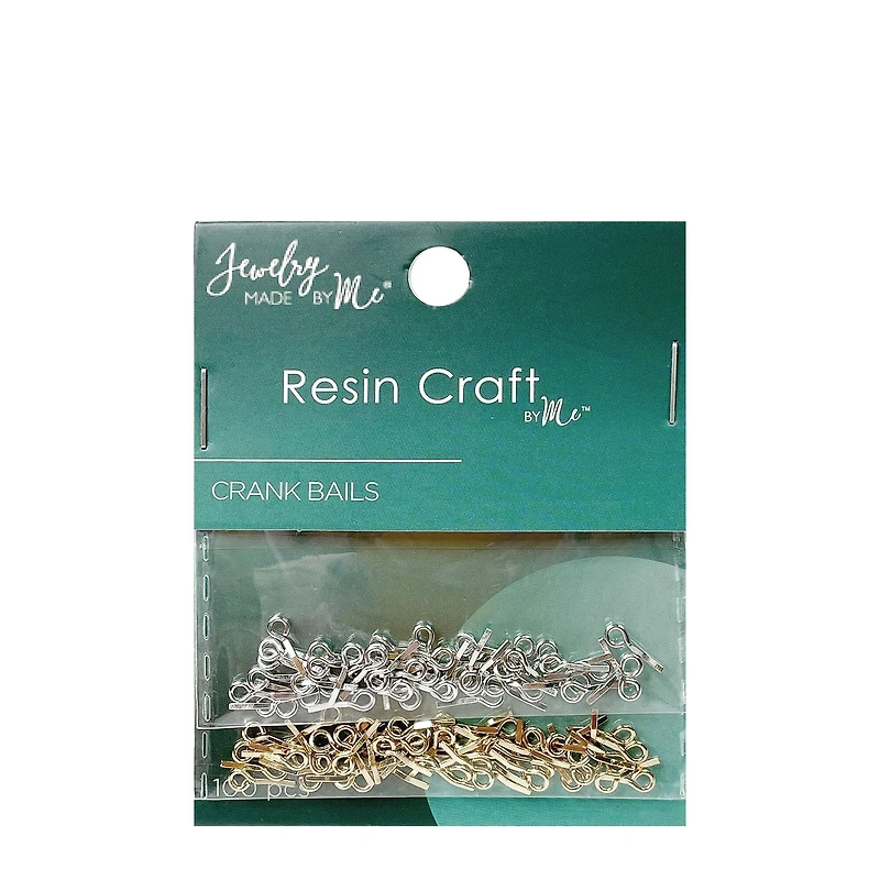 Jewelry Made By Me Resin Craft Gold & Silver Crank Bails