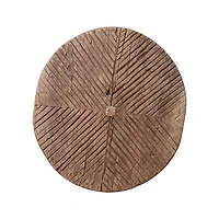 Hello Honey® 18" Natural Distressed Found Reclaimed Wood Stool