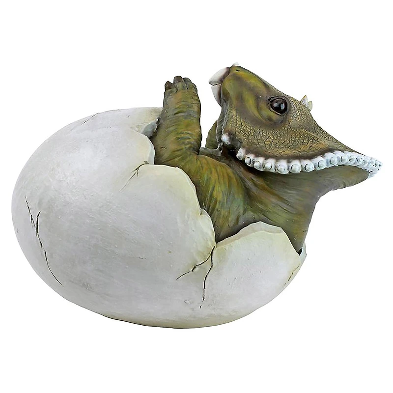 Design Toscano 8" Baby Triceratops Dino Egg Statue