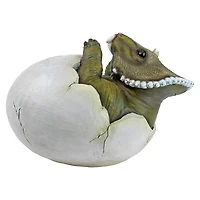 Design Toscano 8" Baby Triceratops Dino Egg Statue