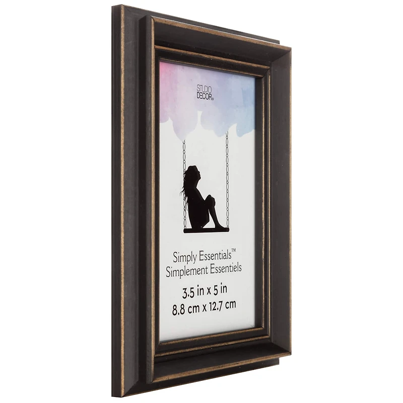 Simply Essentials™ Distressed Black Wood Frame by Studio Décor