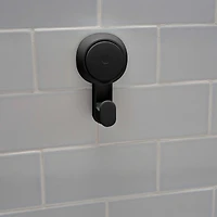 Bath Bliss 4 Pack Matte Black Gel-Suction Power Hooks