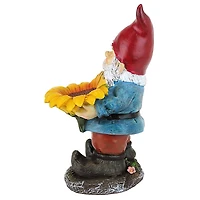 Design Toscano 11.5" Sunflower Sammy the Garden Gnome Statue
