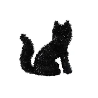 6" Black Cat Halloween Tinsel Accent by Ashland® 