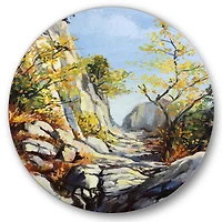 Designart - Marble Path In Autumn