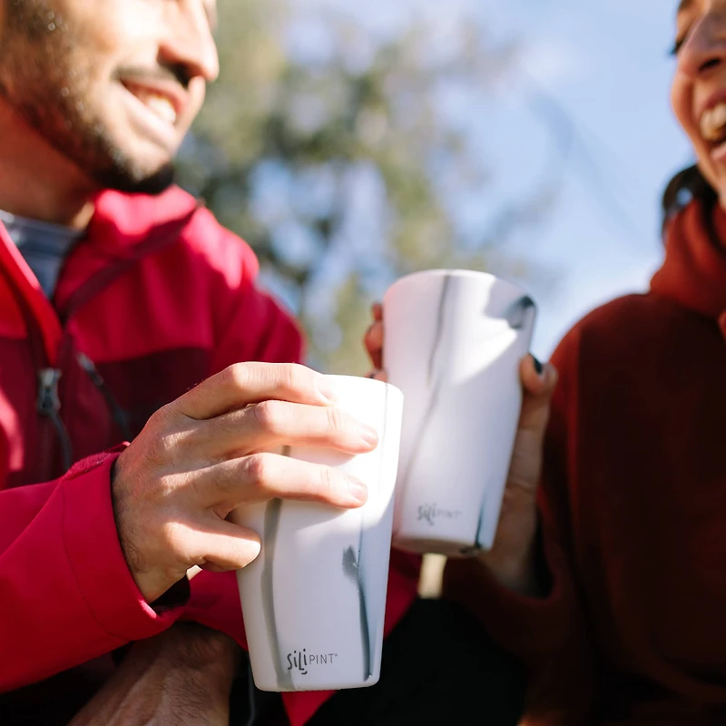 Silipint® 16oz. Headwaters, Mountain Marble, Arctic Sky & Hippie Hops Silicone Pint Glasses, 4ct.