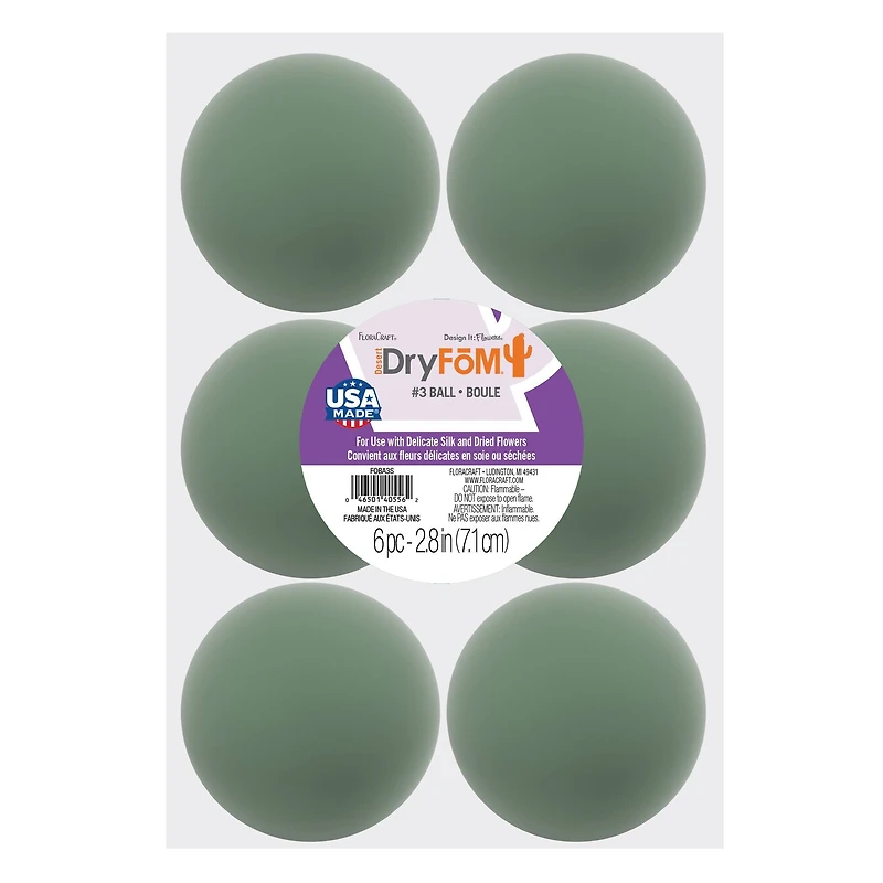 FloraCraft® DryFoM Floral Desert Ball, 6ct.