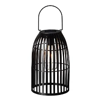Glitzhome® 10" Woven Solar Powered Outdoor Hanging Lantern
