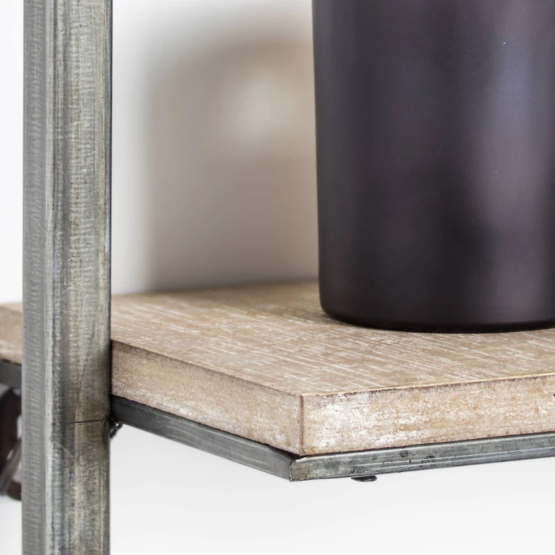 Rustic Hanging Shelves Rack