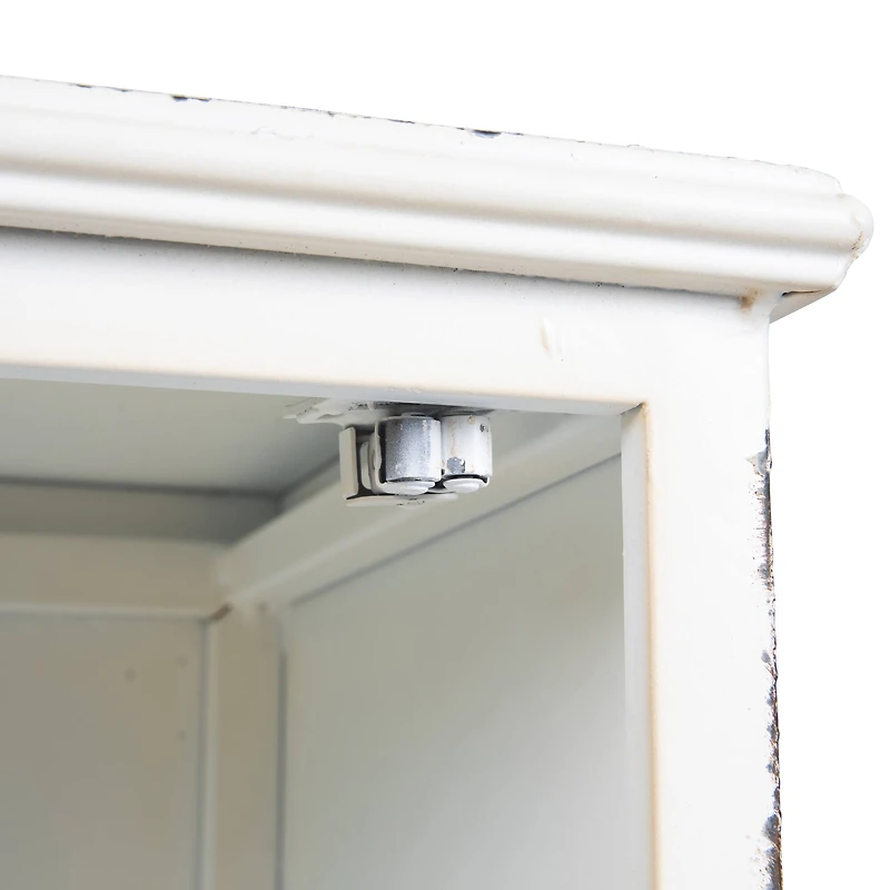 Hello Honey® Antique White Rustic Farmhouse Storage Cabinet