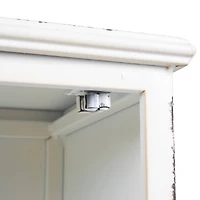 Hello Honey® Antique White Rustic Farmhouse Storage Cabinet