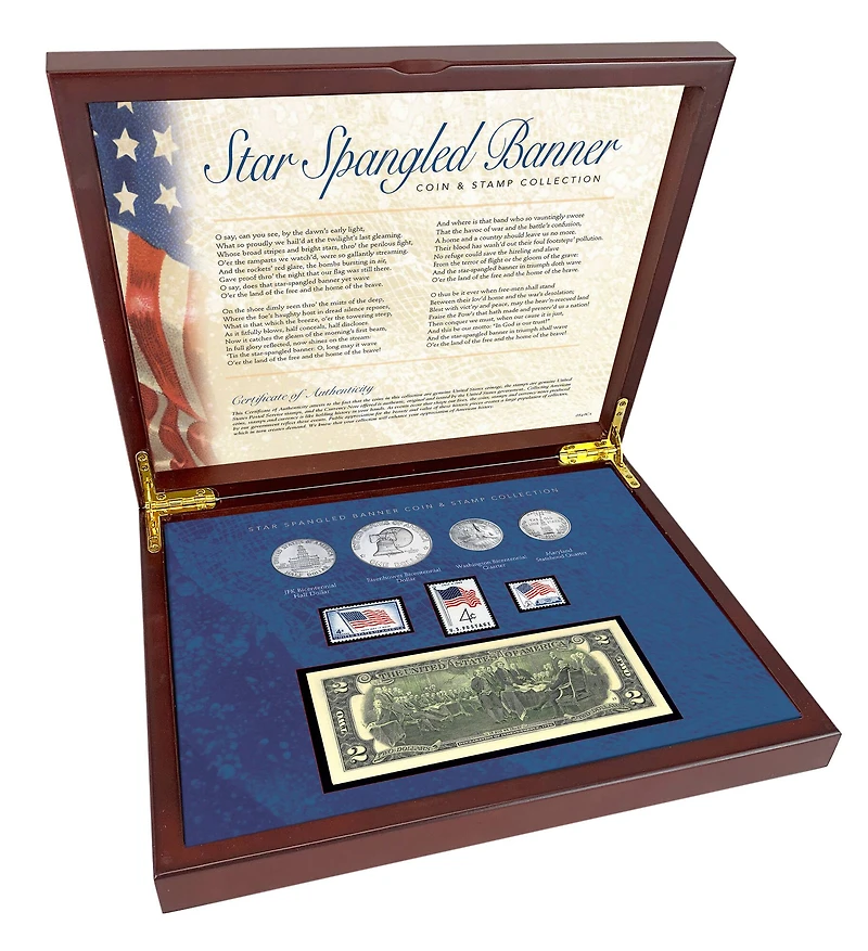 American Coin Treasures Star Spangled Coin & Stamp Box Set