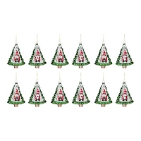 12ct. 6" Gnome Pine Tree Ornaments