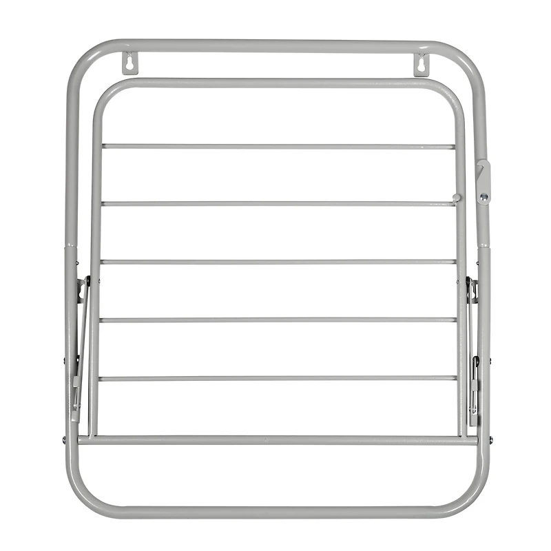 Honey Can Do Gray Collapsible Wall-Mounted Clothes Drying Rack