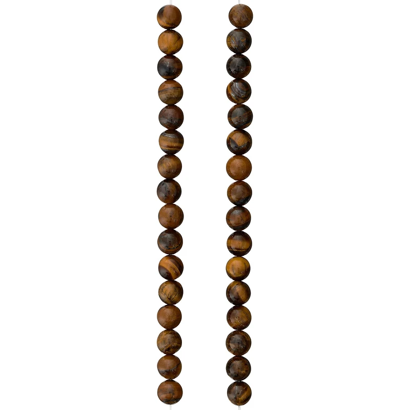 Tiger Eye Round Beads, 8mm by Bead Landing™