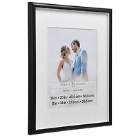 Home Black Prescott Frame with Mat by Studio Décor