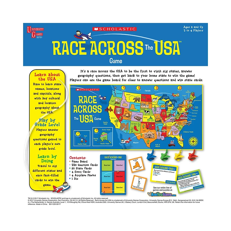 Scholastic Race Across the USA™ Game