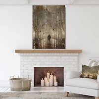 Designart - Couple Walking in Night Lights