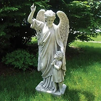 Design Toscano® 3ft. Guardian Angel Child's Prayer Garden Statue