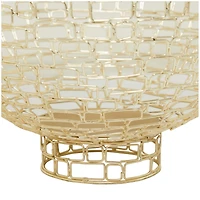 Gold Metal Chain Link Decorative Bowl Set