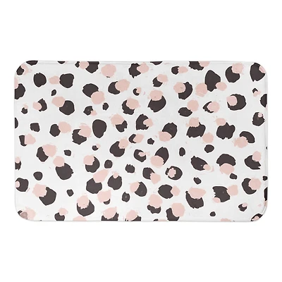 Cheetah Blush & Black Bath Mat