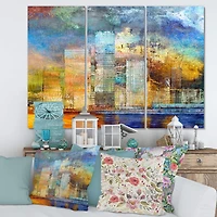 Designart - Skypscrapers By The Bridge In Futuristic City