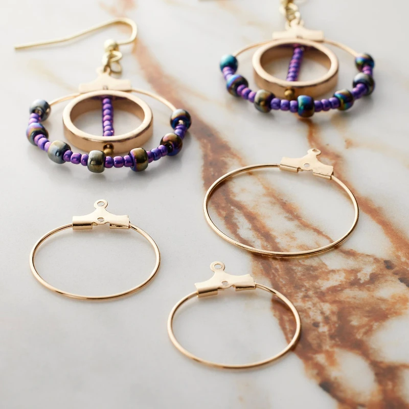 12 Packs: 8 ct. (96 total) Assorted Bead Hoops by Bead Landing™