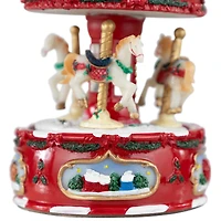6.5" Animated Carousel Music Box