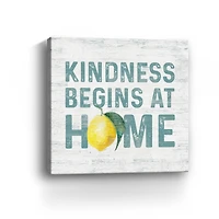 Happy Thoughts VIII On White Canvas Giclee