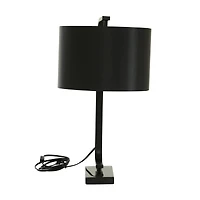 22" Black Metal Traditional Table Lamp