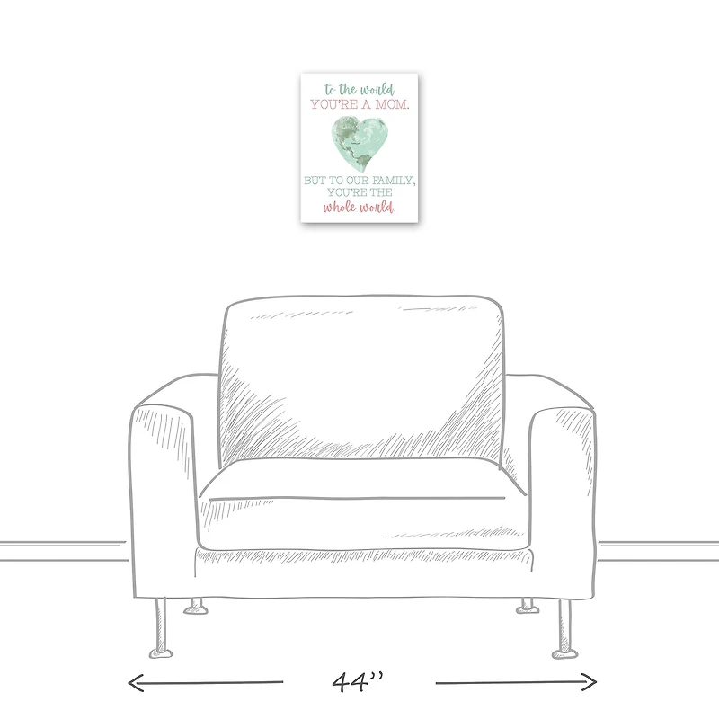 To Our Family You are the World Canvas Wall Art