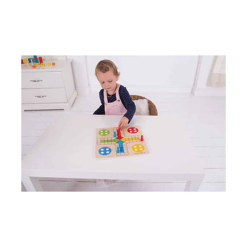 Bigjigs Toys® Wooden Traditional Ludo Board Game