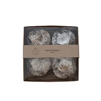 Hello Honey® Handmade Recycled Paper Glitter Ornaments Set