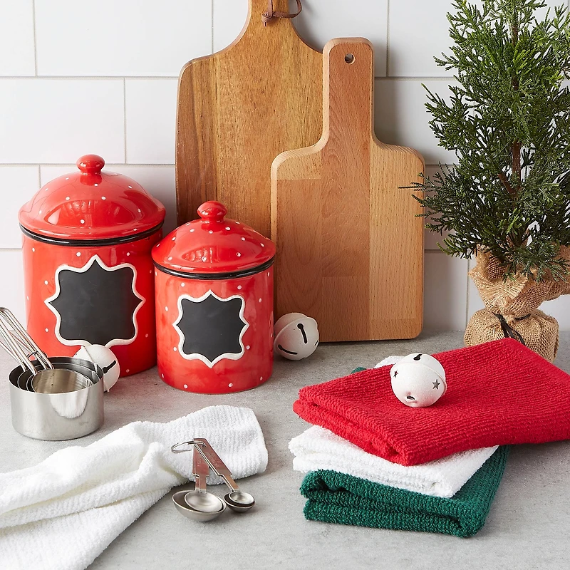 DII® Assorted Holiday Barmop Dishtowel Set
