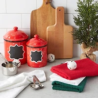 DII® Assorted Holiday Barmop Dishtowel Set