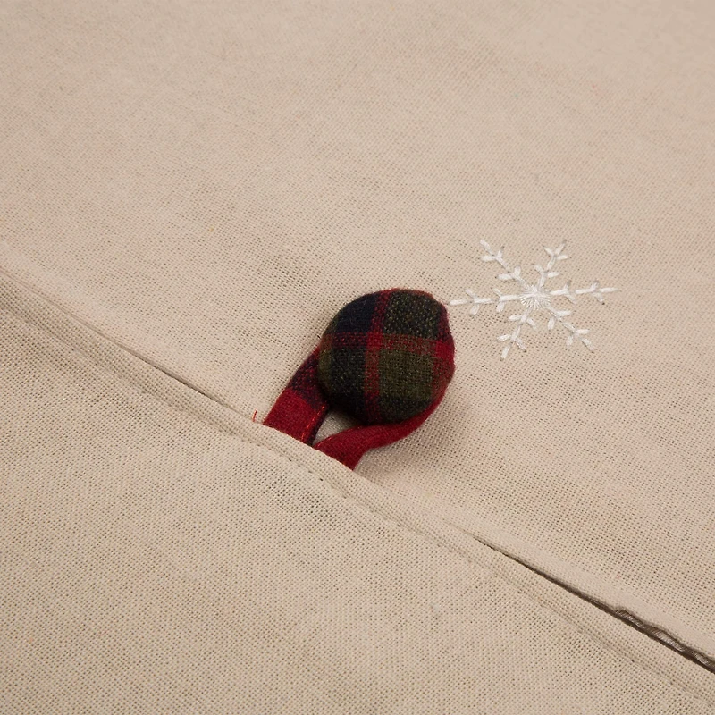 Glitzhome® 48" Dachshund Fabric Christmas Tree Skirt