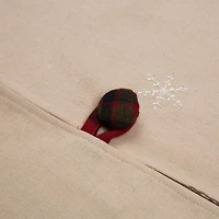 Glitzhome® 48" Dachshund Fabric Christmas Tree Skirt