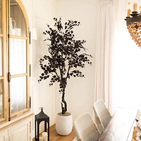 7ft. Artificial Halloween Black Maple Tree