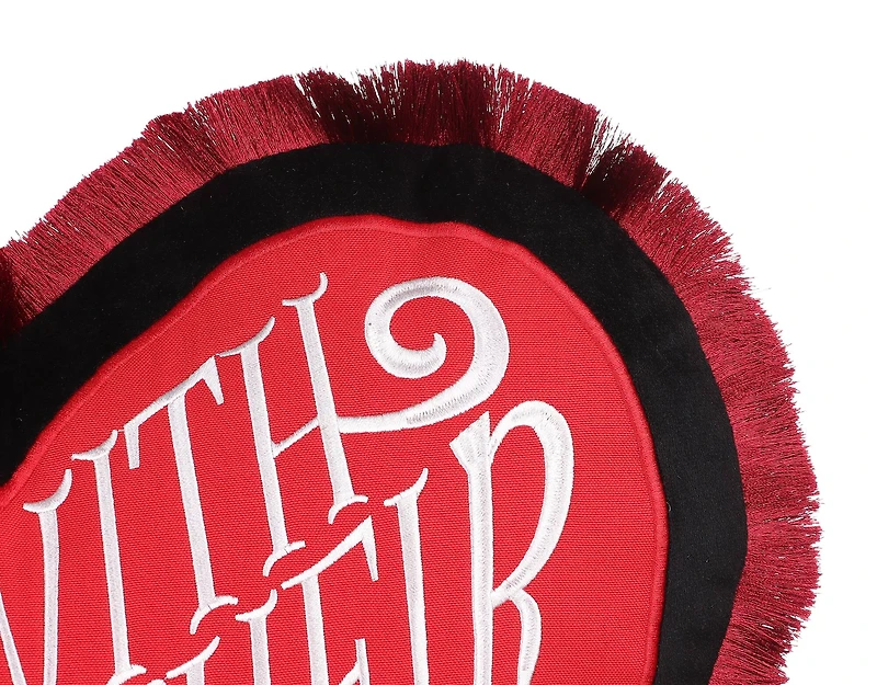 16" Off with Their Heads Heart Accent Pillow by Ashland®