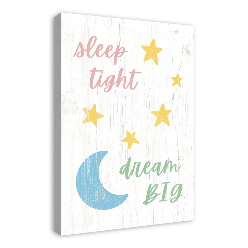 Sleep Tight Dream Big 20" x 30" Canvas Wall Art