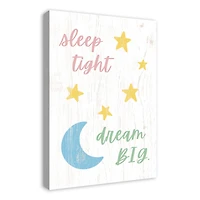 Sleep Tight Dream Big 20" x 30" Canvas Wall Art