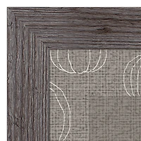 Gray Grateful Hearts Print in Western Gray Frame