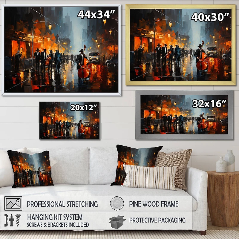 Designart "African American Harlem City" African American Wall Art Prints