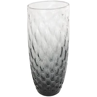 24" Black Ombre Handmade Glass Vase